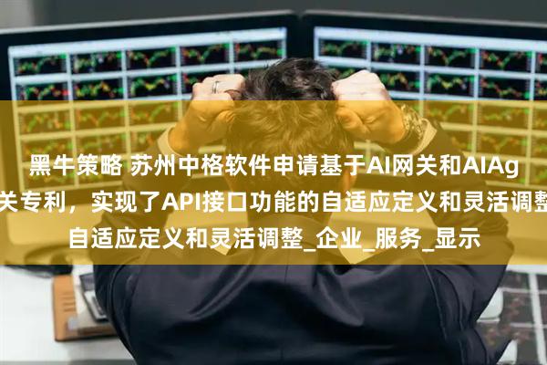 黑牛策略 苏州中格软件申请基于AI网关和AIAgent的交互方法相关专利，实现了API接口功能的自适应定义和灵活调整_企业_服务_显示